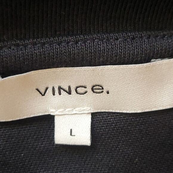 Vince Short Sleeve Tie Waist Dress Black Size Large - Picture 5 of 10